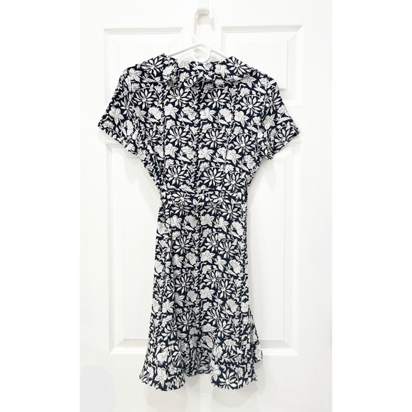 Ann Taylor LOFT Floral Wrap Dress with Ruffle V Neck - Picture 2 of 14